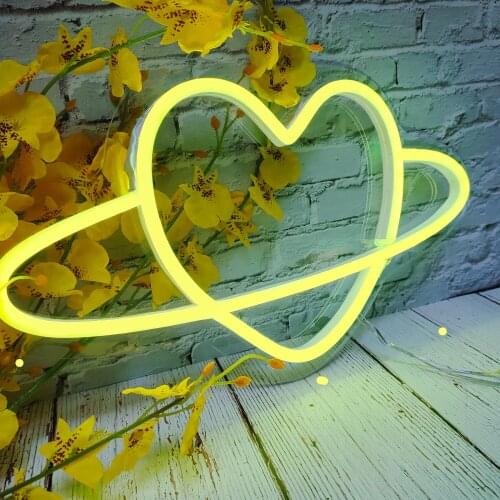 Custom Neon LED Light Love Circle Sign Shop Logo Pub Store Club Nightclub Game Room Wall Wedding Birthday Party Restaurant Decor