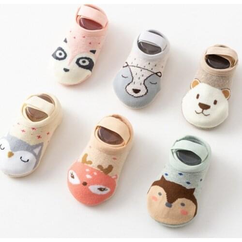 New baby socks cartoon cotton non-slip toddler floor foot socks