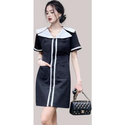 New Summer Dress Women Cotton Linen OL Casual Short Sleeve Dresses Female Dress V neck Hit Color Dress Robe Femme Vestido