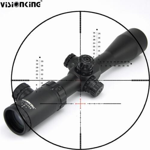 Visionking 2-16x44T 30mm Hunting Aim Riflescope Waterproof Long Range Airsoft Sniper Optical Sight For .30-06 .308 With Rings