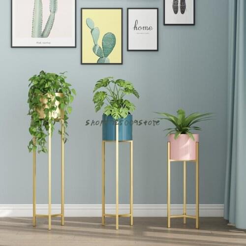 Living room flower stand ins Nordic flower shelf simple and modern floor-standing light luxury multi-layer shelf indoor flower p