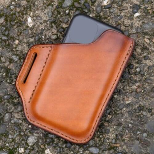 New Men Waist Pack Fashion Outdoor Belt Cell Phone Pouch Casual Hip Bag Coin Pouch PU Leather Travel Bum Belt Bag