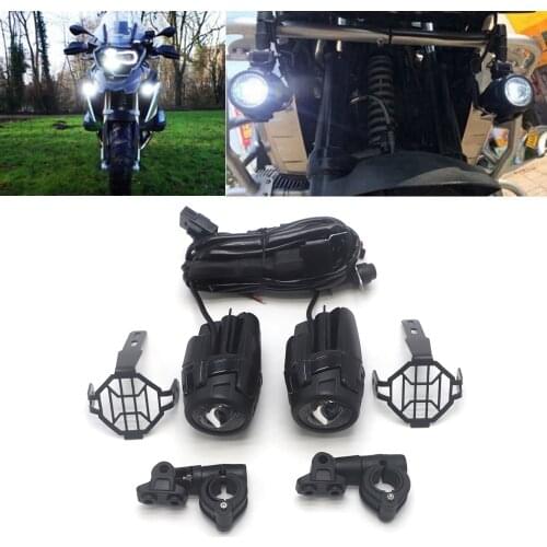 FADUIES Motocycle Fog Lights Line with relay For BMW Motorcycle LED Auxiliary Fog Light Driving Lamp For BMW R1200GS