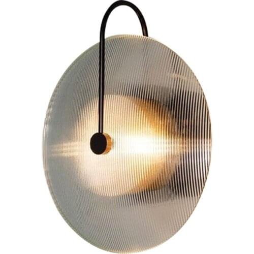 Modern Creative Decor Wall Lights Black Metal Glass Wall Lamp For Bar Foyer Living Room Bedside Bedroom Wall Lighting WA178