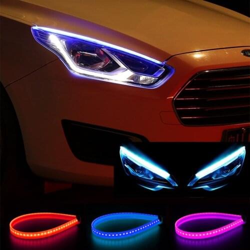 2x Ultrafine Cars DRL LED Daytime Running Lights Streamer Turn Signal for Land Rover Range Rover/Evoque/Freelander/Discovery