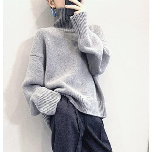 Sweater women 2020 new winter cashmere Top high neck thick knitted pullover sweater plus size warmth hot saleBlog recommendation