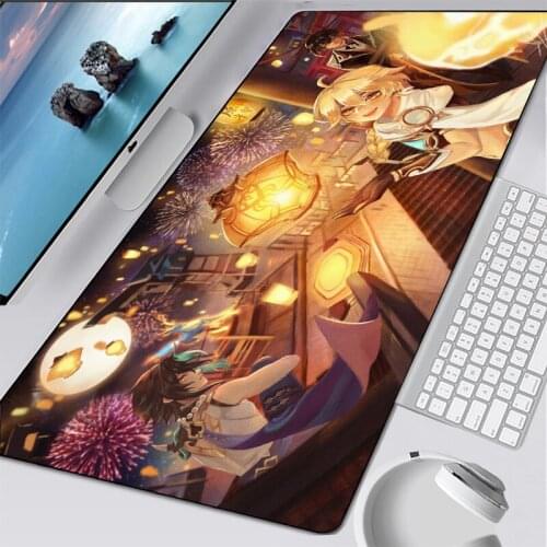 Genshin Impact Mouse pad gamers decoracion Extend Game Desk Mousepad Office Professional Mouse Pad Game Keyboard Mat xl carpet