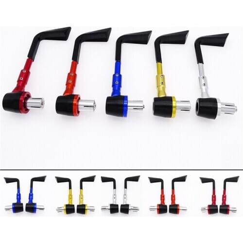 2 Pcs 7/8" 22MM Universal Motorcycle Brake Clutch Levers Protector CNC Aluminum Alloy Hand Guards Motorbike Modification Parts