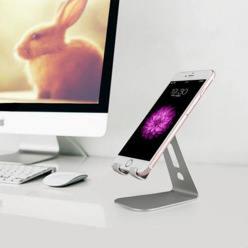 Universal Aluminium Stand Desk Holder For Xiaomi Mobile Phone Holder For iPhone Metal Tablets Stand For ipad