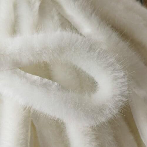 3.5 x 100cm Imitation Mink Artificial Wool Top Hanfu Cloak Ornament DIY Garment Burr Accessories Blanket Mink Cashmere