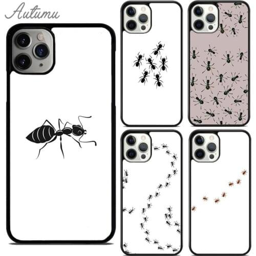 Creepy Ant Insects Scary Phone Case for iPhone 11 12 Pro Max mini X XR XS SE 2020 5 6S 7 8 Plus Samsung Galaxy S8 S9 S10 Cover