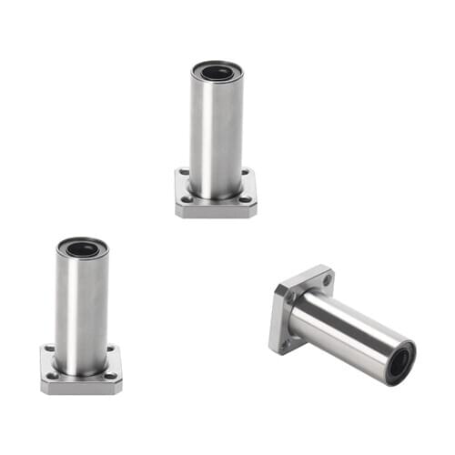 1Pcs LMK40UU Standard Type Linear Bushing 40mm CNC Linear Bearings With Square Flange For Rods Liner Rail Linear Shaft Parts