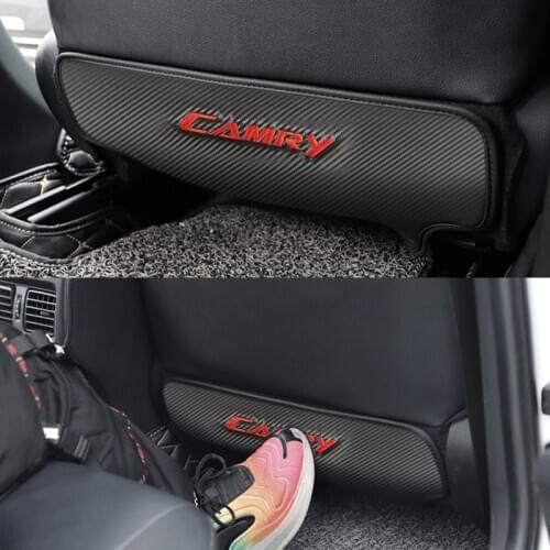 1pcs Car Seat Back Anti-Kick Cushion Pad Rear Seat Passenger Anti-Dirty Kick Pad for Toyota camry accessories car styling