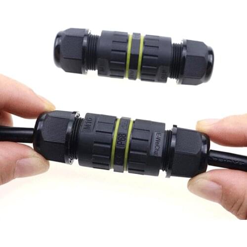 1PC M16 IP68 Cable Connector 2/3pin 3.5-10mm AC DC 450V 15A Waterproof Connectors