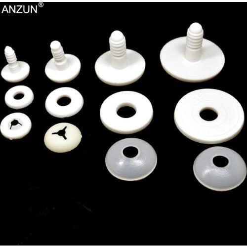 5 Sets /10sets 20/25/35mm/45mm White Plastic DIY Doll Joints For Toys Teddy Bear Making Crafts Dolls Accessories Gifts Kids Toy