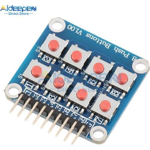 8 Push Buttons Keyboard Matrix Module 2x4 Keypad 4x2 Keypad V1.00 Key Board Matrix Button For Arduino AVR PIC
