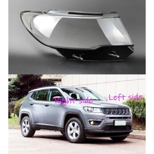 Car Headlamp Lens For Jeep Compass 2017 2018 2019 Car Headlight cover Headlamp Lens Auto Shell Cover