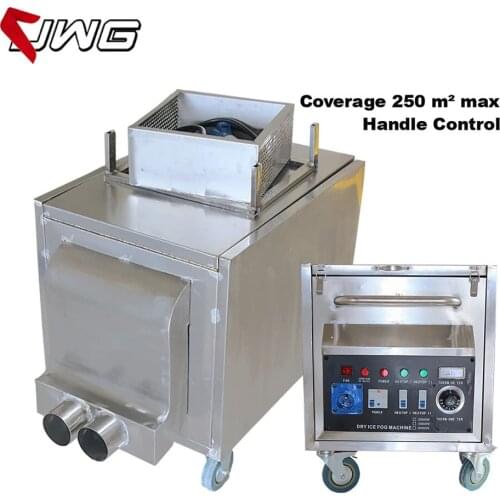 Free Shipping High Power Fog Machine 6000W Hand Control Low Ground Fog Machine Dry Ice Smoke Machine