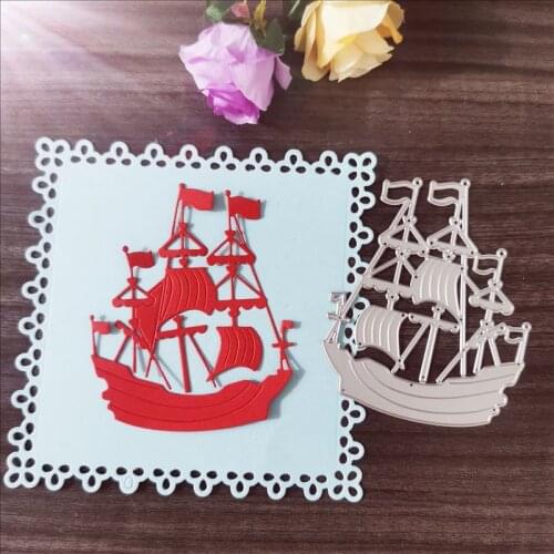 The blessing meaning of sailing smoothly Metal Cutting Dies for DIY Scrapbooking Album Paper Cards Decorative Crafts Embossing D