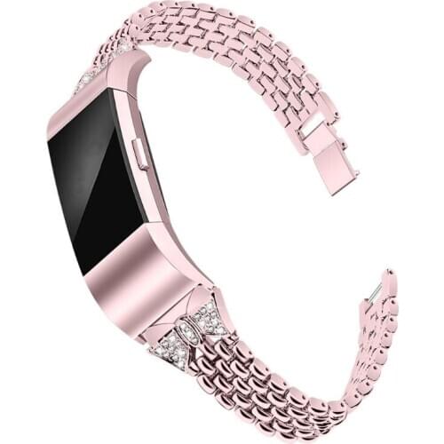 Metal Strap For Fitbit Charge 2 Band Strap Stainless Steel Bracelet Wristbands