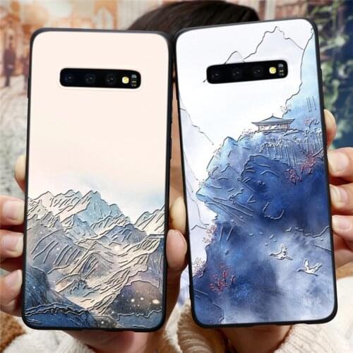 3D Relief Cover For Samsung Galaxy S10 S9 S21 Ultra S20 FE Plus A52 A72 A70 A71 A50 A51 A10 A20E A12 A40 A21S A31 A32 TPU Case