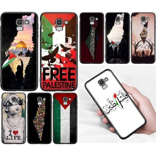 Palestine Map Arabic Cover For Samsung Galaxy J8 J7 Duo J6 J5 Prime J4 Plus J3 J2 Core 2018 2017 2016 Phone Case