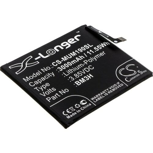 CS 3000mAh / 11.55Wh battery for Xiaomi M1901F9E, M1901F9T, Mi Play BM3H