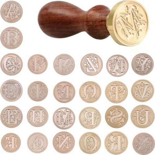 Tree Pattern Wax Seal Stamps Retro Happy Birthday Antique Wooden Sealing Scrapbooking Sollos stempel Craft Wedding Decorative
