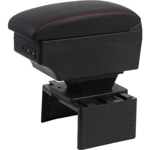 For kia spectra armrest box USB Charging heighten Double layer