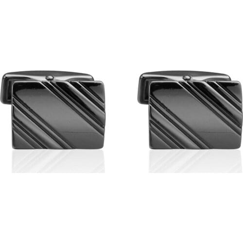 Hot Sale AAA Quality Laser Cufflinks Men French Excellent Cuff links Wholesale gun black Cufflings New Design cuffs