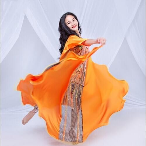 Kids Girls Belly Dance Performance Costume Rhinestone Sequin Beads Dress Oriental Indian Dancing Stage Competition Wear DWY3085