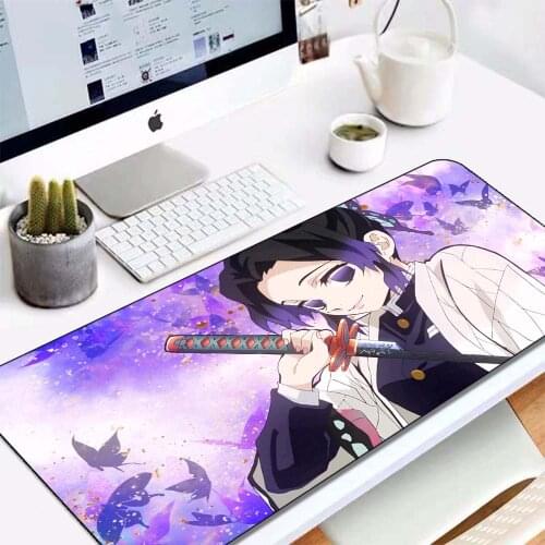 Anime Demon Slayer Mousepad Carpet Gamer Mat Computer Desk Padmouse Keyboard Kamado Nezuko Locrkand Comic Pad Rubber Mat Xl CSGO