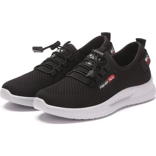 New Direct Sales Casual Fashion Breathable Walking Mesh Flat Sneakers Women Gym Soft Bottom Loose Large Size Female Footwear