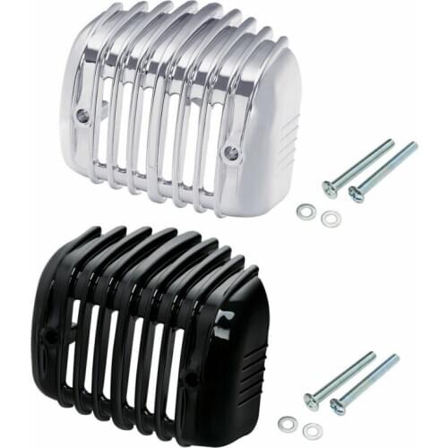 Motorcycle Voltage Regulator Cover Accessories For Harley Softail 01-17 Deluxe Black/Chrome