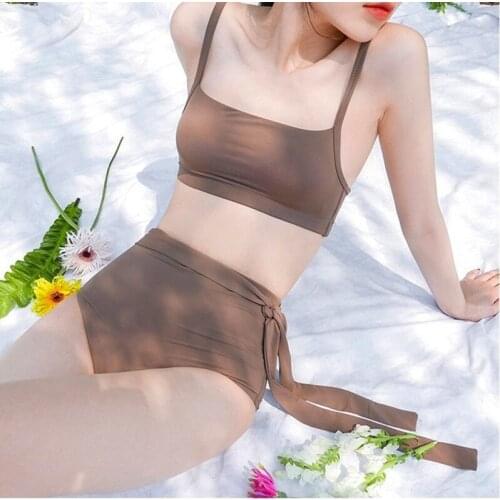 2021 swimsuit new jumpsuit hollow chest design high-waisted thin swimsuit women sell swimwear swimsuit
