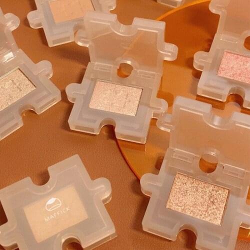 MAFFICK Pressed Matte Glitter Eyeshadow Palette Puzzle Shape Waterproof Long-lasting Eyeshadow Pigment Shimmer Shiny Makeup