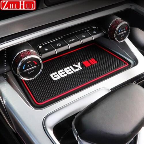 For Geely Tugella Xingyue FY11 2019 2020 2021 Interior Non-Slip Mat Door Groove Pad Rubber Gate Slot Cup Cushio Car Accessories