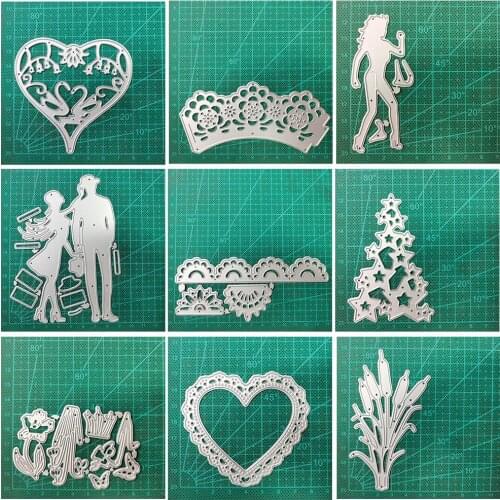 Five-pointed star moon 2021 new metal cutting mold layer background craft template diy scrapbook paper/photo card embossing mold