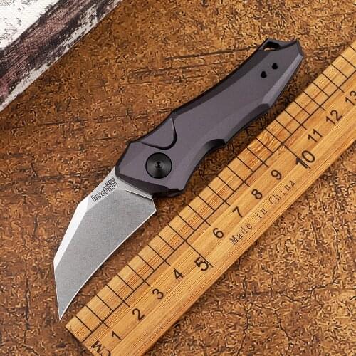 New product Kershaw 7350 folding knife CPM-154 blade aluminum handle fruit knife outdoor hunting EDC camping tool knife