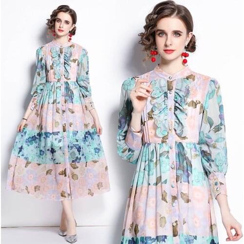Oceanqiong Summer Chiffon Dresses