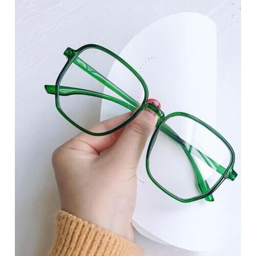 Oversized Anti Blue Light Computer Eyewear Frame For Women&Men Square Optical Spectacle Glasses Eyeglasses Frame Unisex