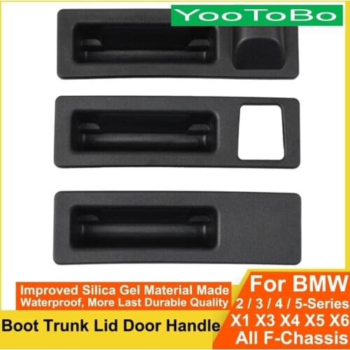 Car Boot Tailgate Trunk Lid Door Switch Handle Trim For BMW X1 X3 X4 X5 X6 F22 F87 F45 F30 F34 F35 F10 F18 F25 F26 F15 F16 F85