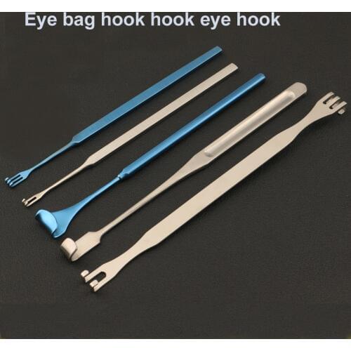 Stainless steel beauty plastic equipment fine eye bag hook eyelid pull hook type double claw double eyelid surgery tool