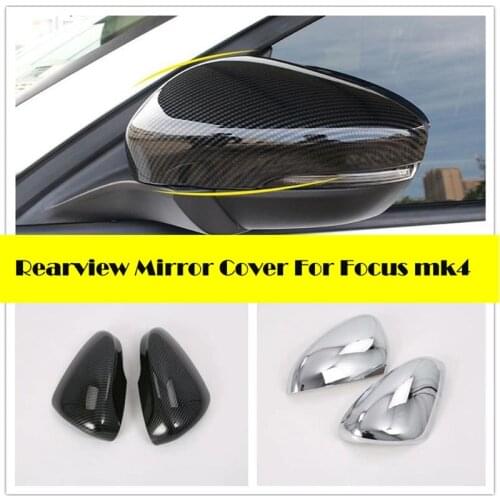 For Ford Focus 4 mk4 2019-2020 Car Styling Accessories Plastic Rearview Mirror Cover Shell Decorative Sticker Case