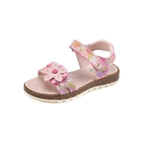Sandals for girl with flower print of Garvalín