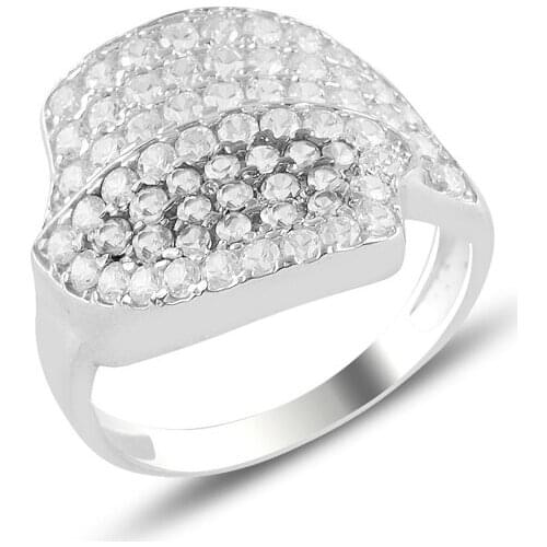 Silver 925 Sterling Zircon Stone Ring
