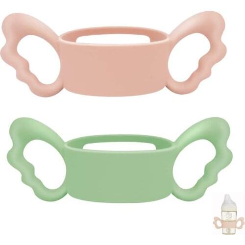 Silicone Baby Bottle Handles Compatible for NUK/Avent/Dr Browns/Hegen and Dia 6-7cm Bottle for Baby Gripping