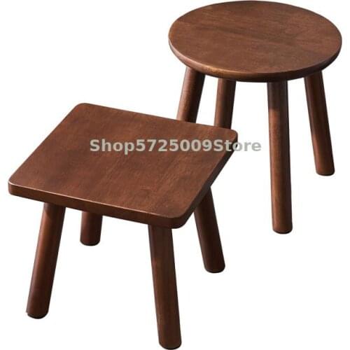 Nordic Solid Wood Stool Household Shoe Changing Stool Living Room Net Red Small Stool Simple Modern Low Stool Chair