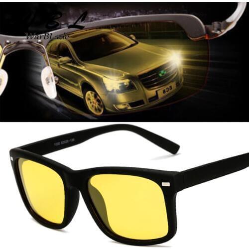 WarBLade 2019 High Quality Night Vision For Night Driving Polarized Sunglasses Square Mens Driver Safety Eyewears Male