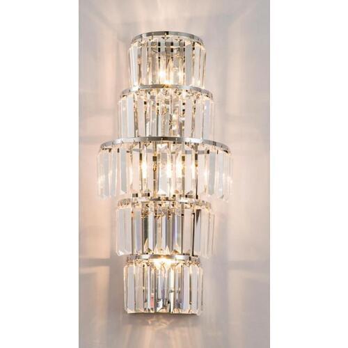 Modern Big E14 led Crystal wall lamp Rectangular Vertical wall light fixture for Villa Corridor Aisle led Luminaire sconce